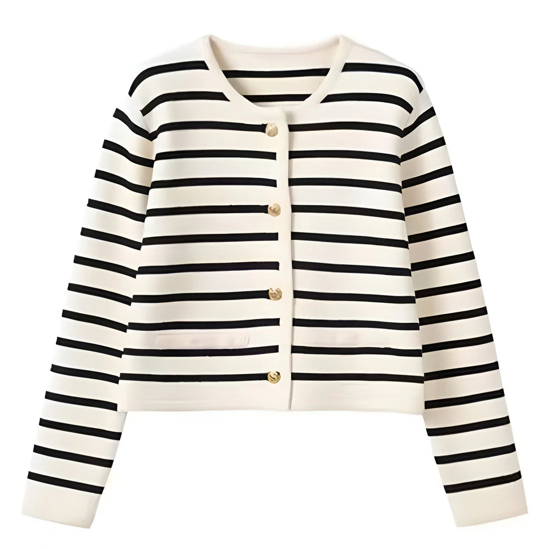 Cardigan Liora™ | Women's Striped Cardigan | Soft Knit, Open Front Design & Cozy Fit