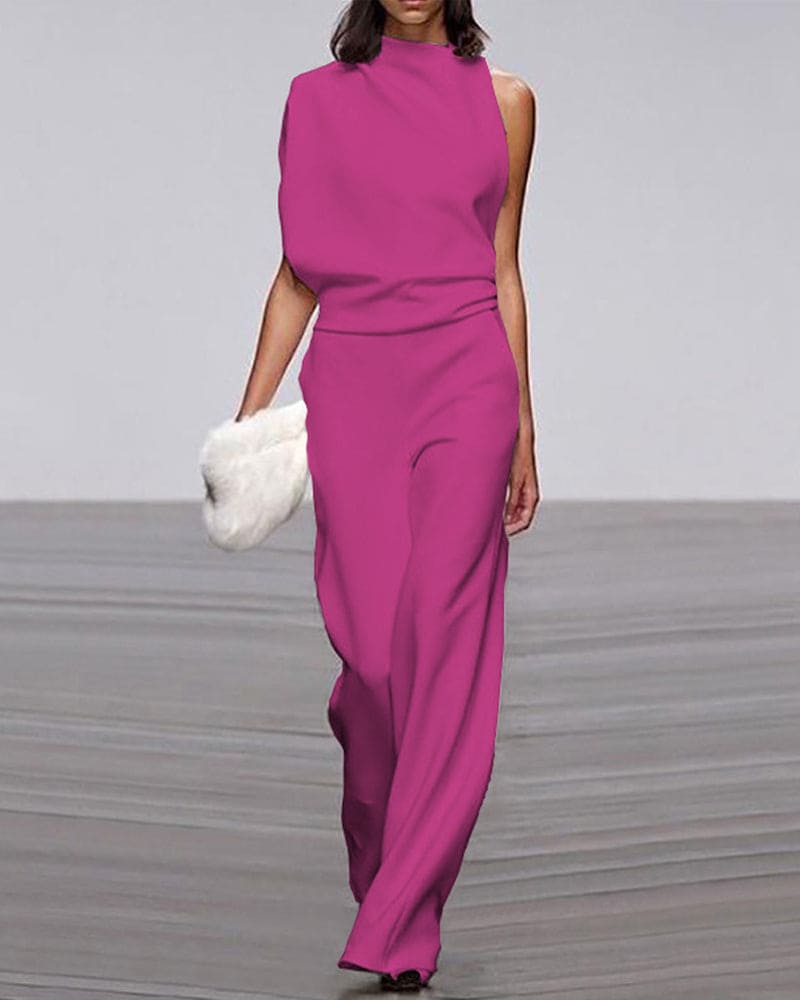 ChicVibe™ | Women's Sleeveless Jumpsuit | Lightweight Fabric, Tailored Fit & Stylish Design