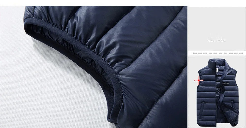 Vestaro™ | Men's Classic Down Vest | Lightweight, Insulated, Water-Resistant Design for Warmth and Comfort