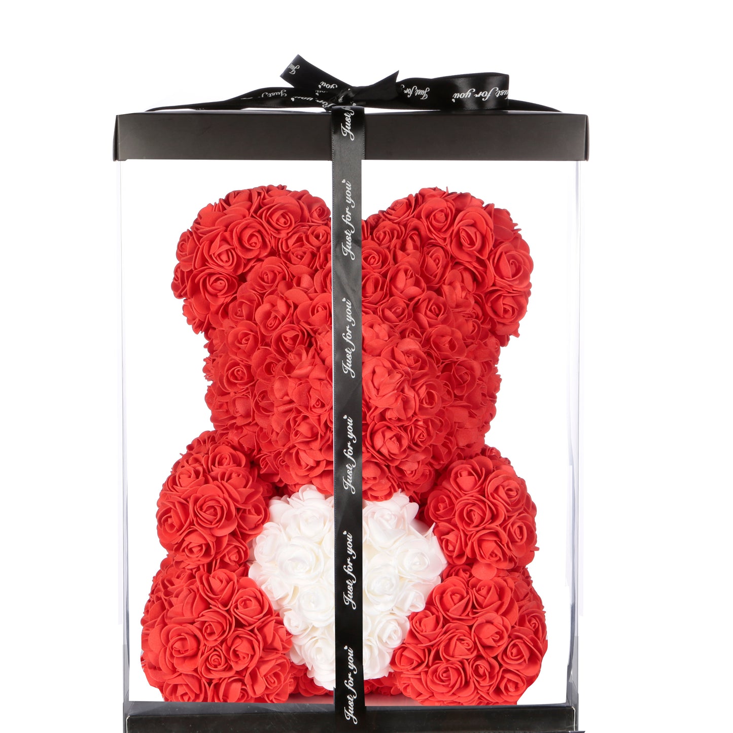 Rose Flower Teddy Bear | Valentine’s Day | Gift Box Included