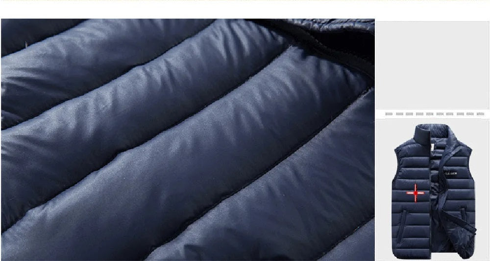 Vestaro™ | Men's Classic Down Vest | Lightweight, Insulated, Water-Resistant Design for Warmth and Comfort