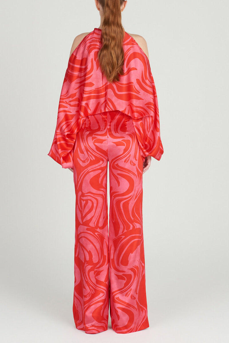 Jumpsuit Bella™ | Women's Off-Shoulder Long Sleeve Jumpsuit | Cinched Waist, Wide-Leg Design for Comfortable Fit