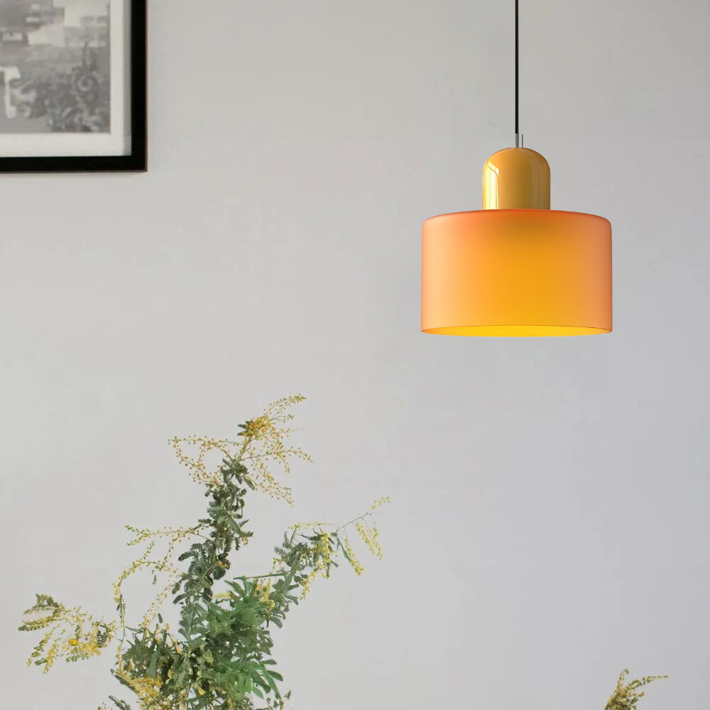 Modern Cylindrical Pendant Light Fixture - Minimalist Design for Kitchen & Dining Spaces