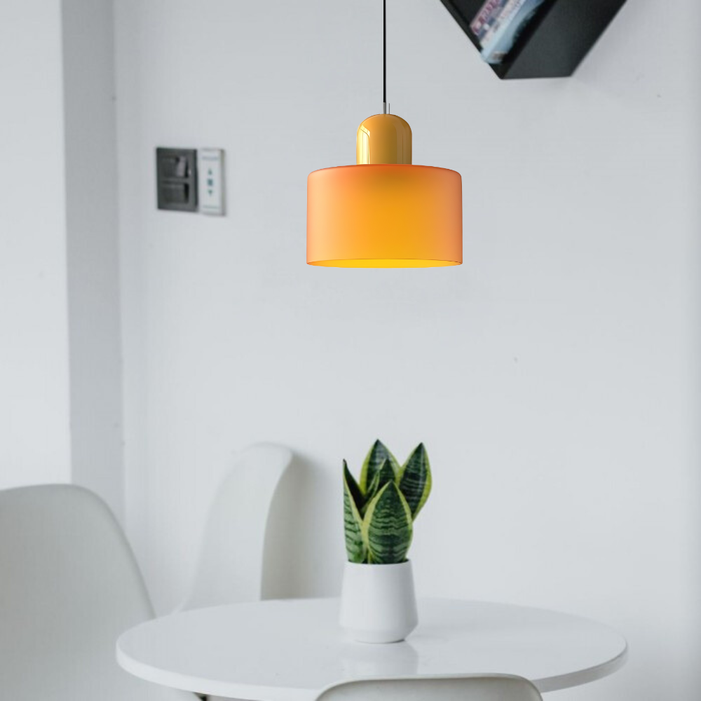 Modern Cylindrical Pendant Light Fixture - Minimalist Design for Kitchen & Dining Spaces