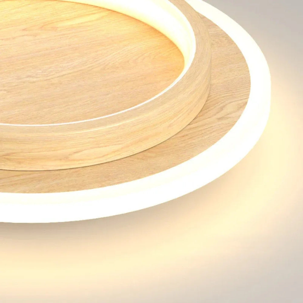 LED Flush Mount Ceiling Light 18W with 3CCT Color Temperature Adjustment - Black & White Fixture for Home & Office Lighting