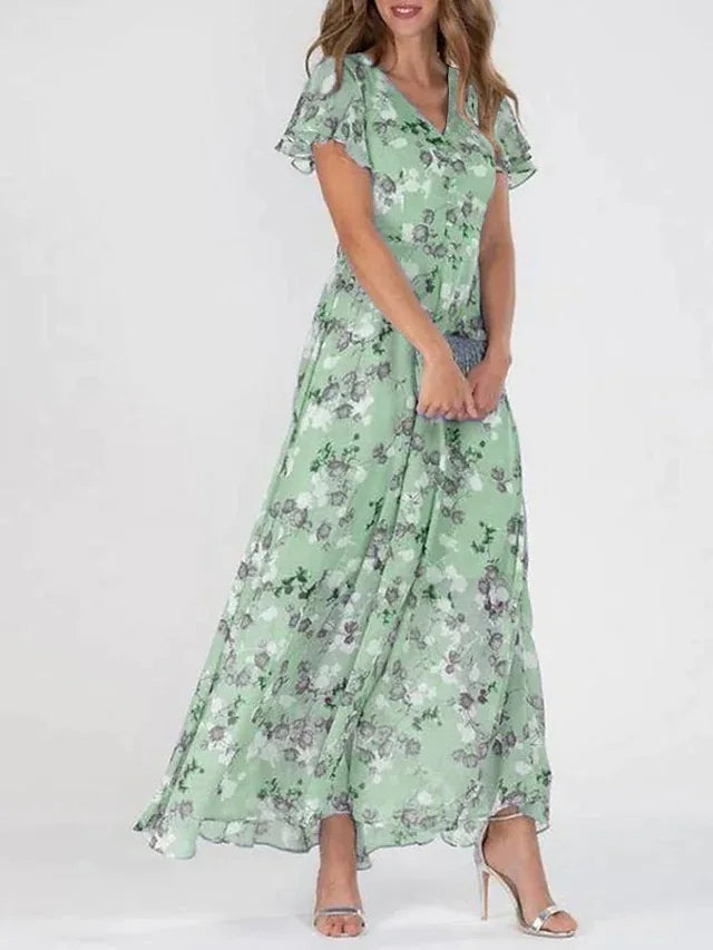 ChicAura™ | Women's Midi Dress | Lightweight Fabric, Flattering Fit & Versatile Style