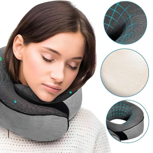 Travel Neck Pillow – Lightweight Airline Pillow for Long Flights