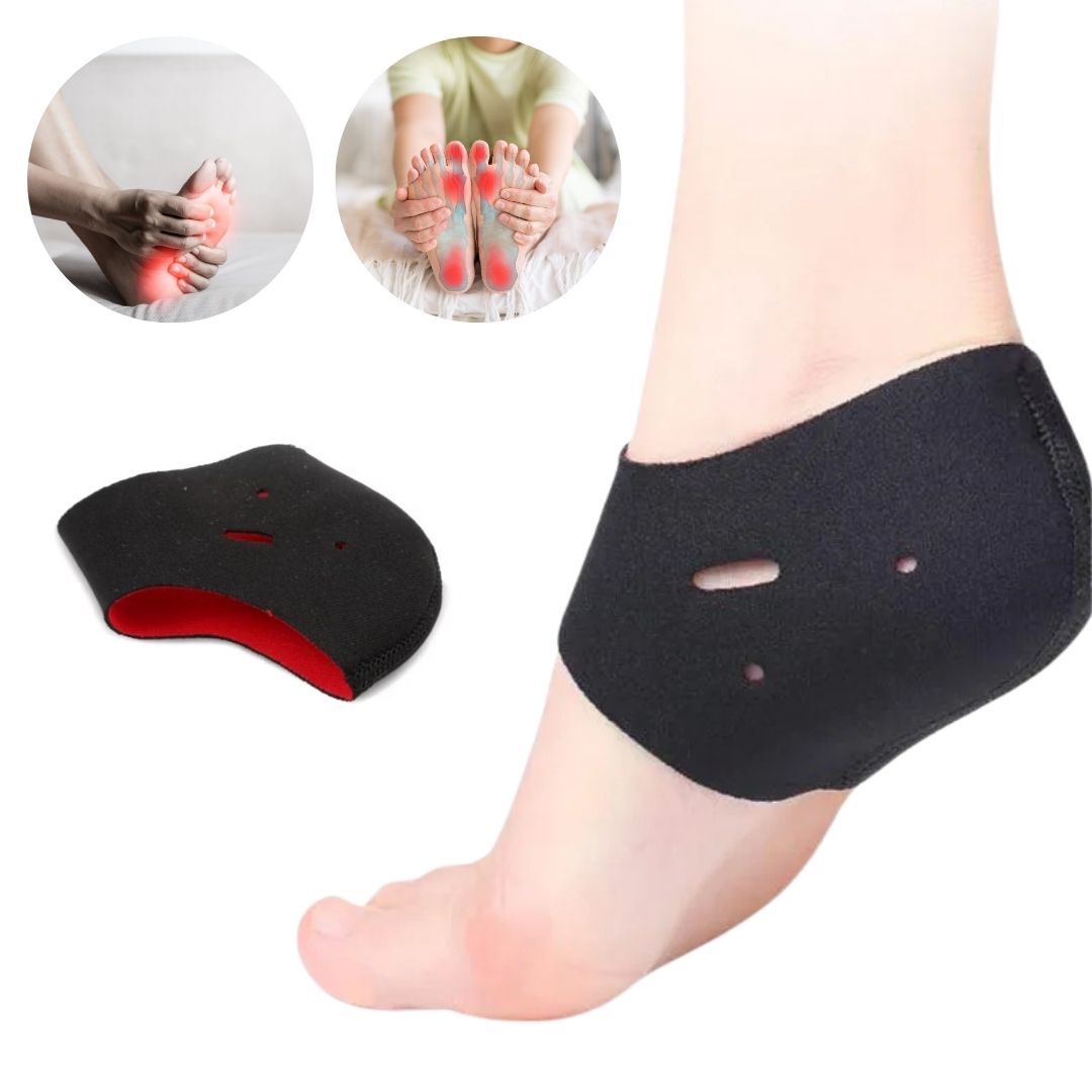 Cushioned Heel Socks for Dry Cracked Heels - Plantar Fasciitis Relief & Daily Comfort Support