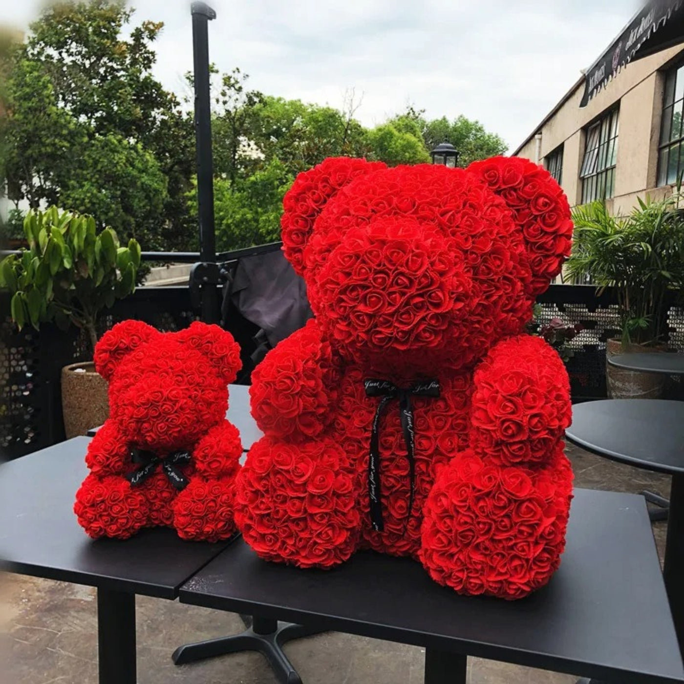 Rose Flower Teddy Bear | Valentine’s Day | Gift Box Included