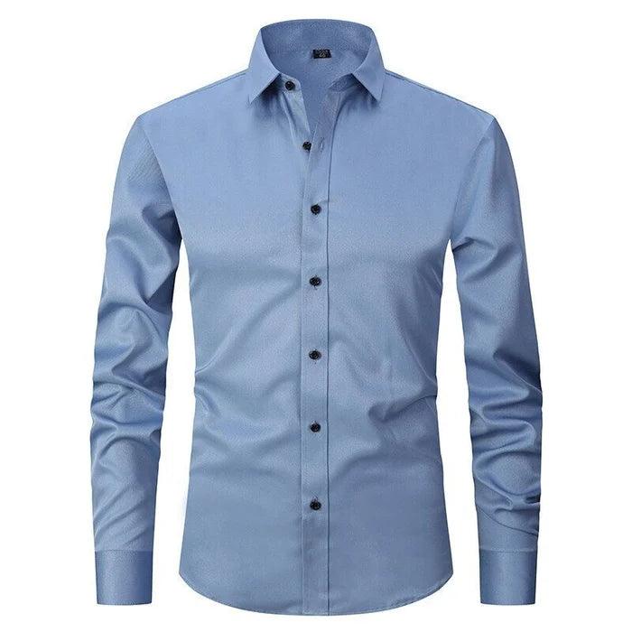 Dressy Max™ | Men's Wrinkle-Free Stretch Dress Shirt | Soft Cotton Blend, Tailored Fit & Moisture-Wicking Technology
