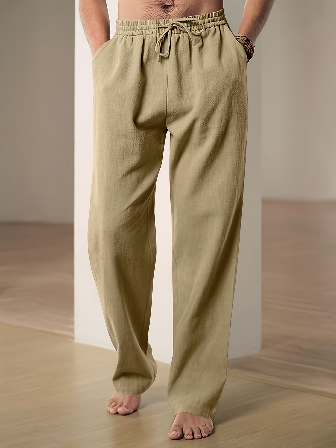 Casual Drift™ | Men's Relaxed Fit Drawstring Pants | Lightweight Fabric, Adjustable Waist, Comfortable Wear
