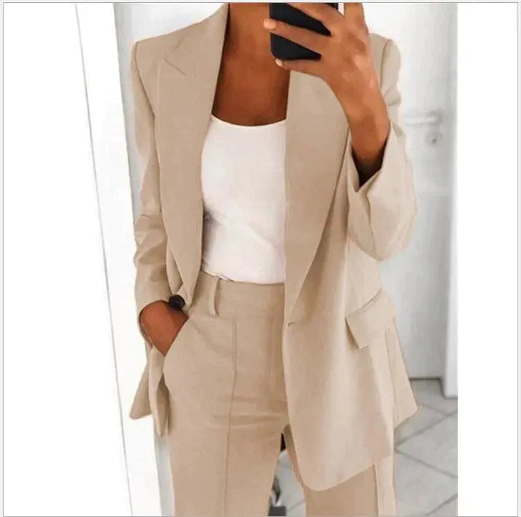 B&S | Tailored Blazer & Dress Set for Women – Breathable, Versatile Outfit for Office & Special Occasions