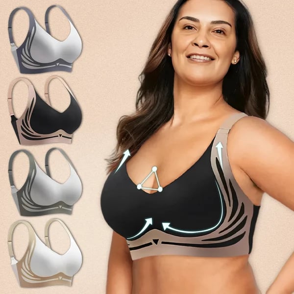 Lifting Anti-Sagging Wireless Push-Up Bra | Comfortable Fit, Adjustable Straps, Seamless Design