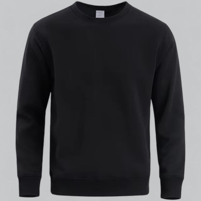 Men's Essential Crew Neck Sweatshirt | Soft Cotton Blend, Casual Fit, Durable & Comfortable for Everyday Wear