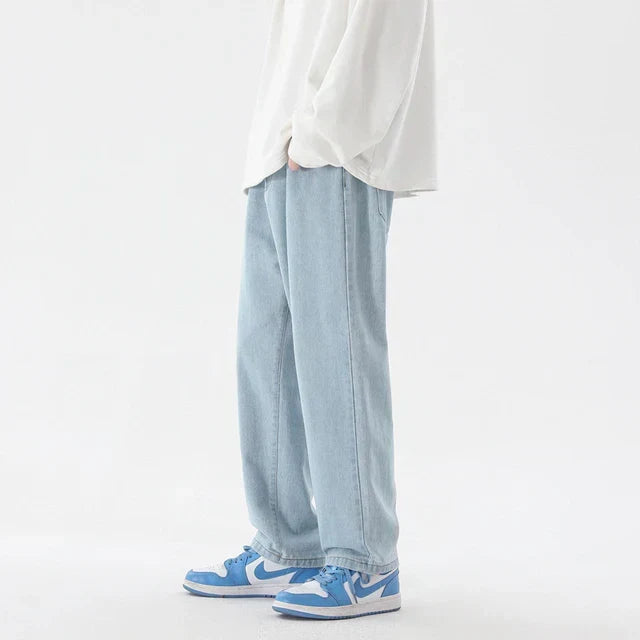 DenimCraft™ | Men's Straight Leg Denim Jeans | Relaxed Fit, Durable Fabric for Everyday Wear