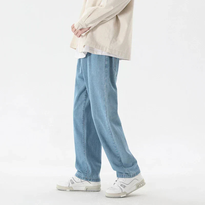 DenimCraft™ | Men's Straight Leg Denim Jeans | Relaxed Fit, Durable Fabric for Everyday Wear