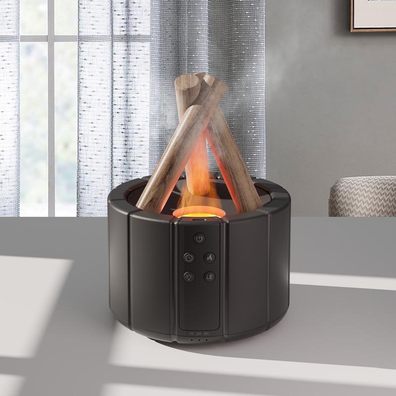 7 Color Cozy Campfire Design Humidifier for Home & Office – Decorative Healthfire Aroma Diffuser with LED Light
