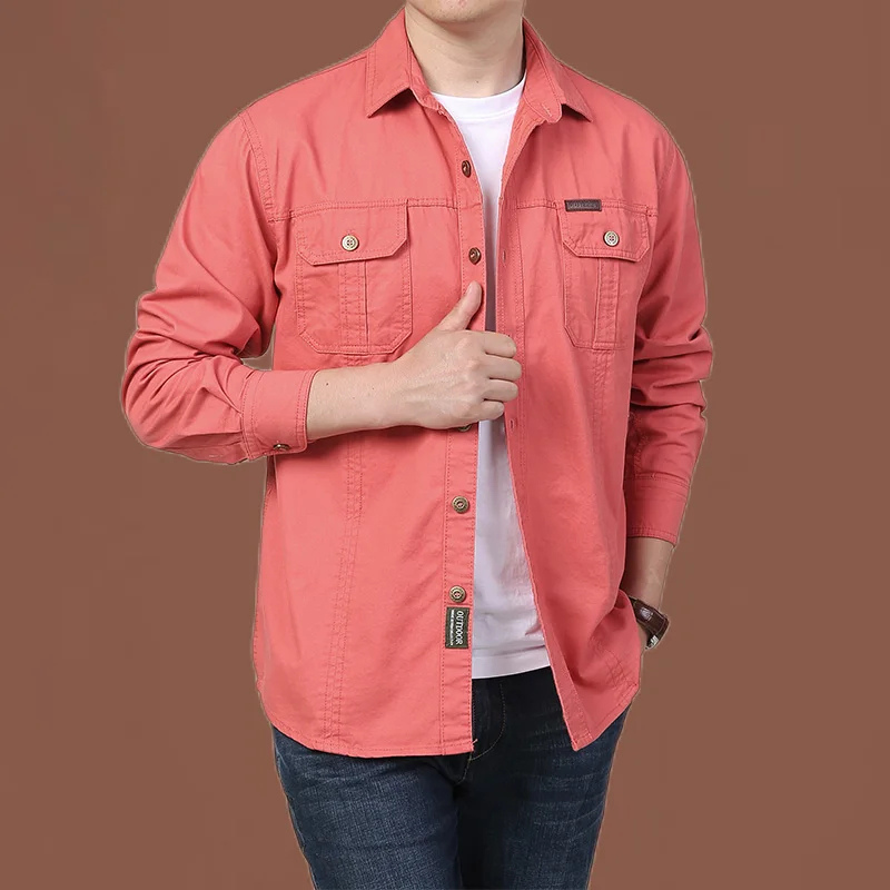 Utility Max™ | Men's Casual Utility Shirt | Long Sleeve, Chest Pockets, Button Closure, Durable Fabric
