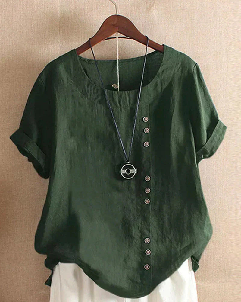 Blouse Bella™ | Women's Short-Sleeved Blouse | Lightweight Fabric, Casual Fit & Breathable Design