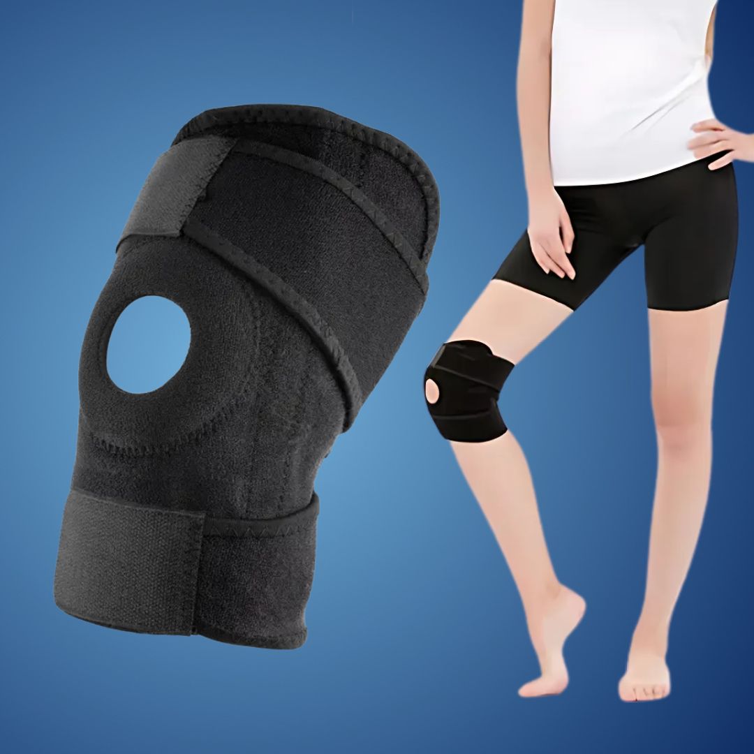 Knee Support Brace with Adjustable Compression for Pain Relief, Injury Recovery, Arthritis, and Sports Stability