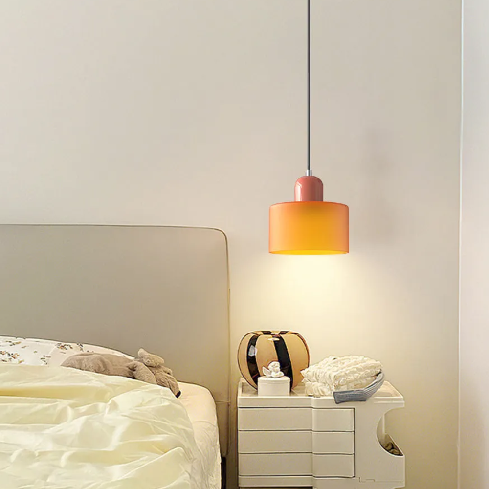 Modern Cylindrical Pendant Light Fixture - Minimalist Design for Kitchen & Dining Spaces