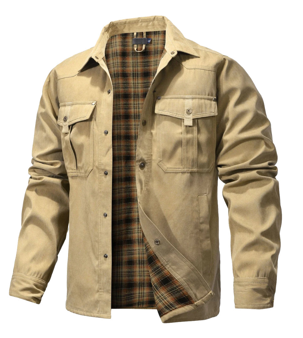 Flannel Max™ | Men's Casual Flannel Jacket | Soft Cotton Blend, Button-Up Front & Warm Lining