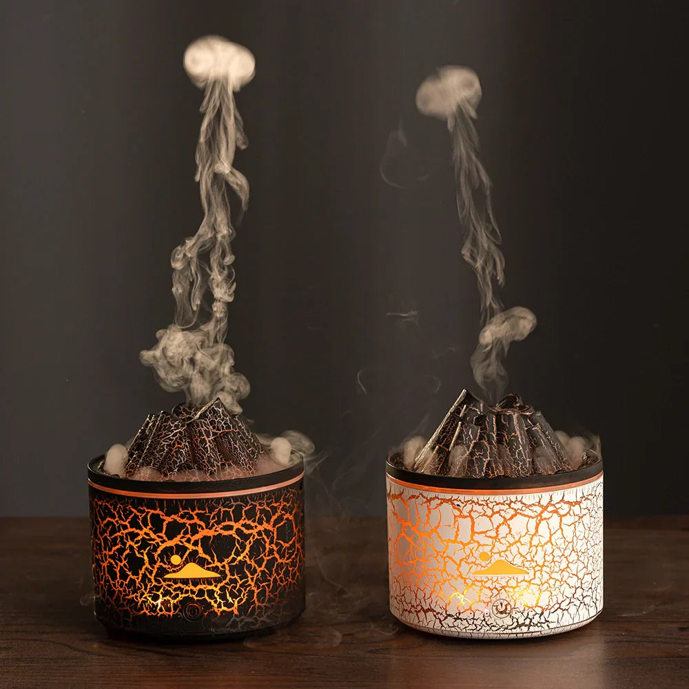 LED Volcano Humidifier with 7-Color Night Light for Home, Office & Bedroom Use