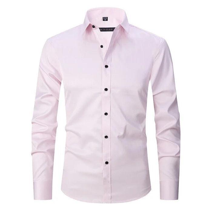 Dressy Max™ | Men's Wrinkle-Free Stretch Dress Shirt | Soft Cotton Blend, Tailored Fit & Moisture-Wicking Technology