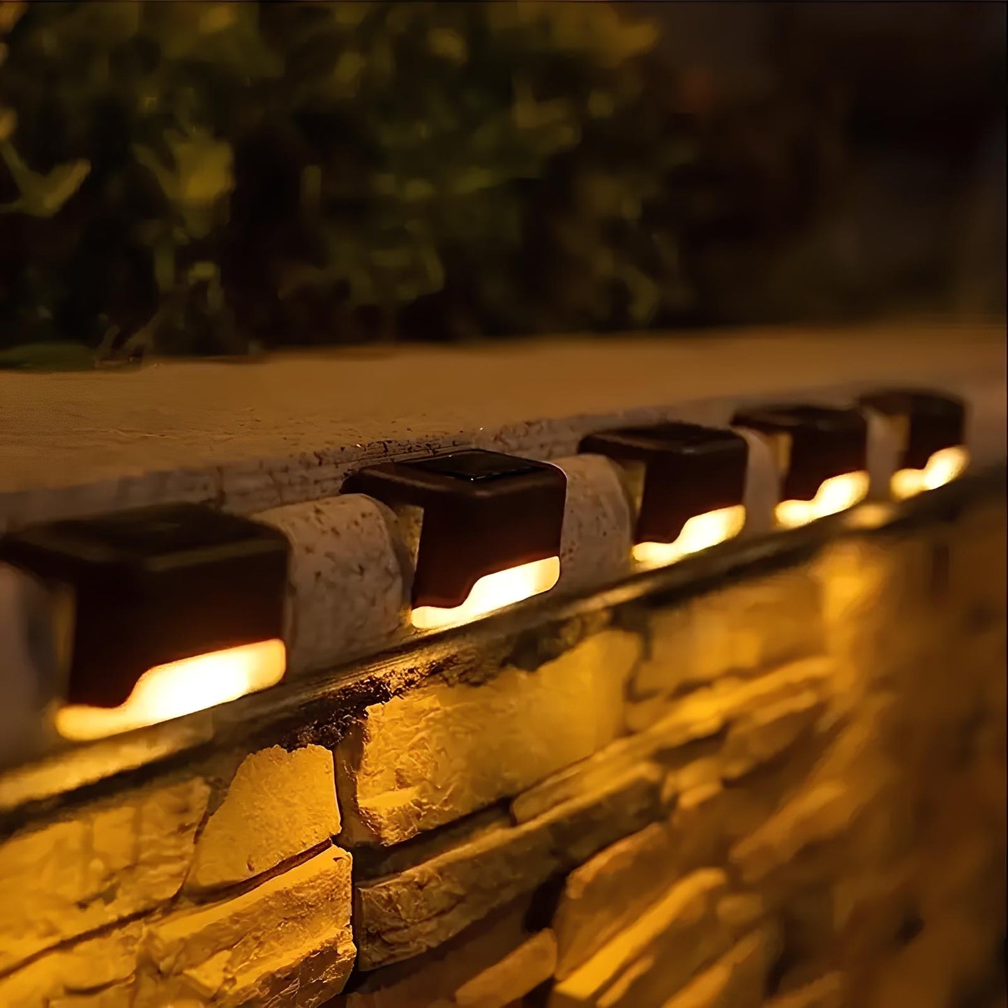 Solar LED Step Lights for Outdoor Pathway Illumination and Safety - Waterproof, Energy-Efficient Lighting for Steps and Walkways