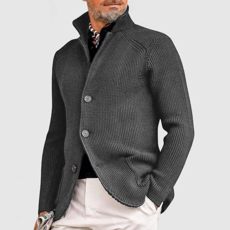Cardigan Max™ | Men's Knitted Cardigan | Classic Button-Up, Ribbed Design & Comfortable Fit