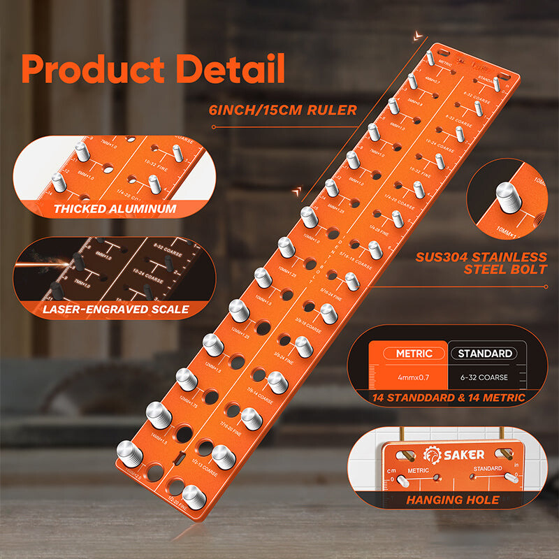 Nut and Bolt Thread Checker | Accurate Thread Measurement
