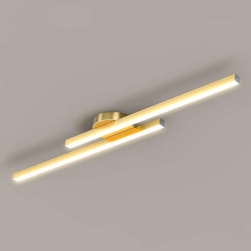 LED Ceiling Lamp - Modern Creative Strip Light Fixture for Living Room, Bedroom, Kitchen, Hallway & Office Use