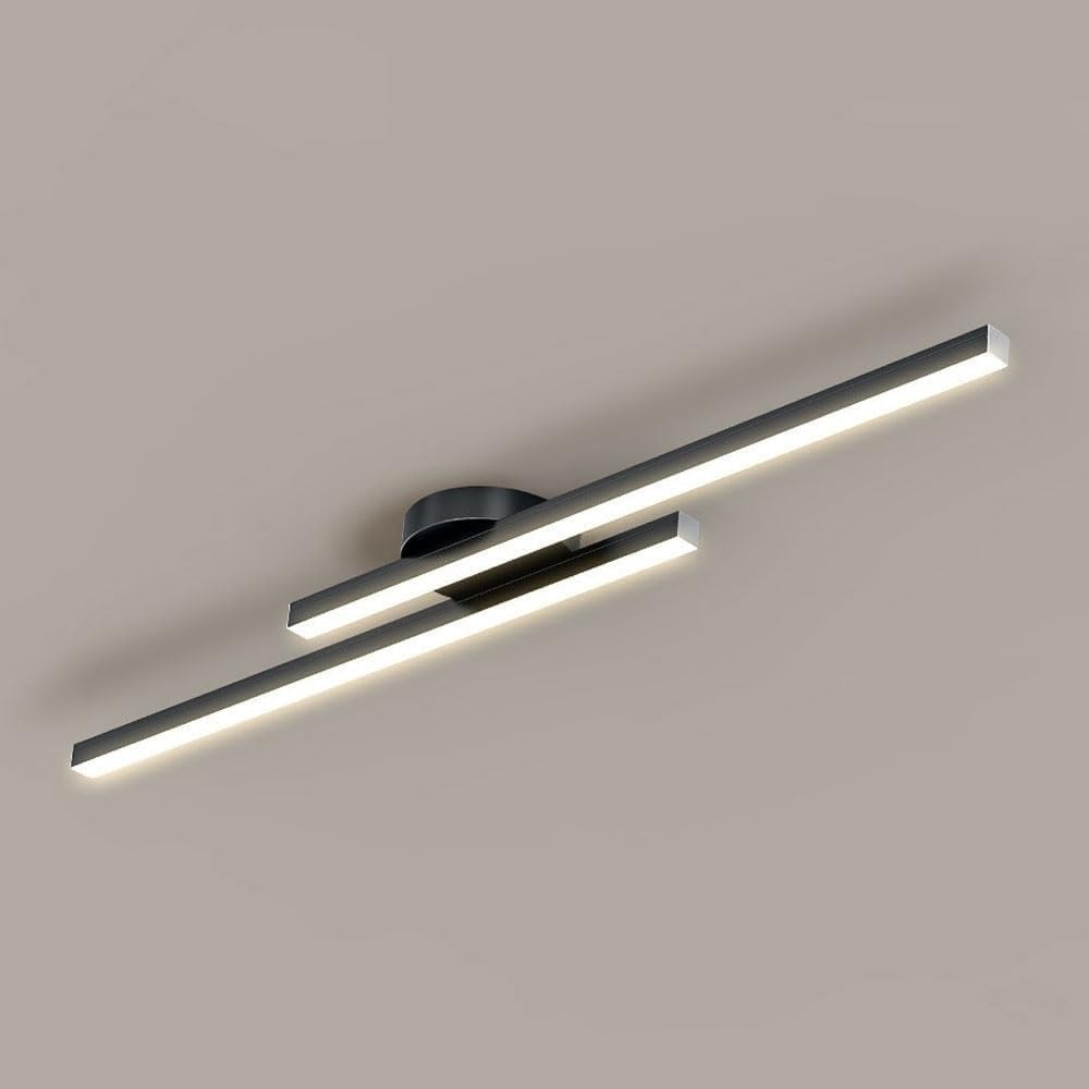 LED Ceiling Lamp - Modern Creative Strip Light Fixture for Living Room, Bedroom, Kitchen, Hallway & Office Use