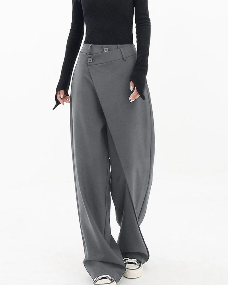 Baggy Vogue™ | Men's Asymmetrical Baggy Trousers | Lightweight Fabric, Trendy Design & Relaxed Fit