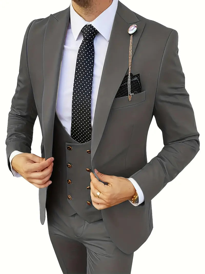 Eco Luxe™ | Men's Sustainable Luxury Suit | Tailored Fit, Eco-Friendly Fabric, Classic Design