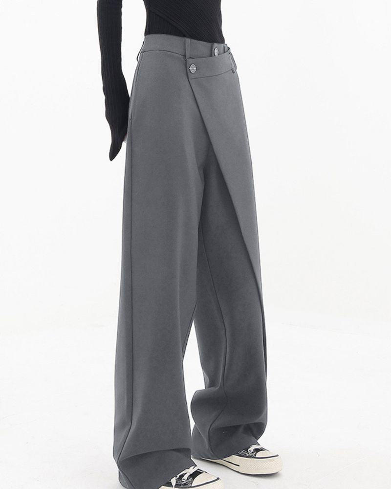 Baggy Vogue™ | Men's Asymmetrical Baggy Trousers | Lightweight Fabric, Trendy Design & Relaxed Fit