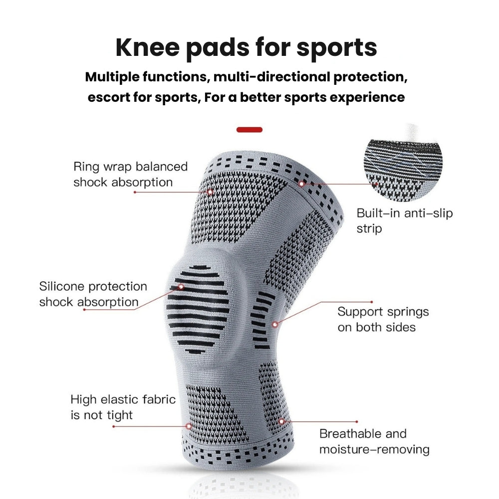 Compression Knee Sleeves with Support β Adjustable Knee Brace for Skiing, Sports & Daily Comfort