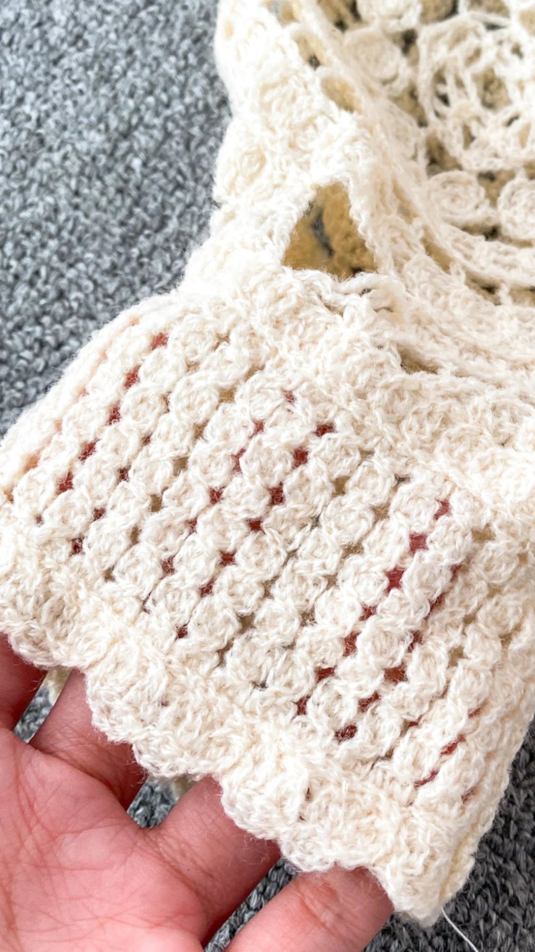 Crochet Aura™ | Women's Crochet Midriff Top | Oversized Sleeves, Lightweight Fabric & One Size Fits All