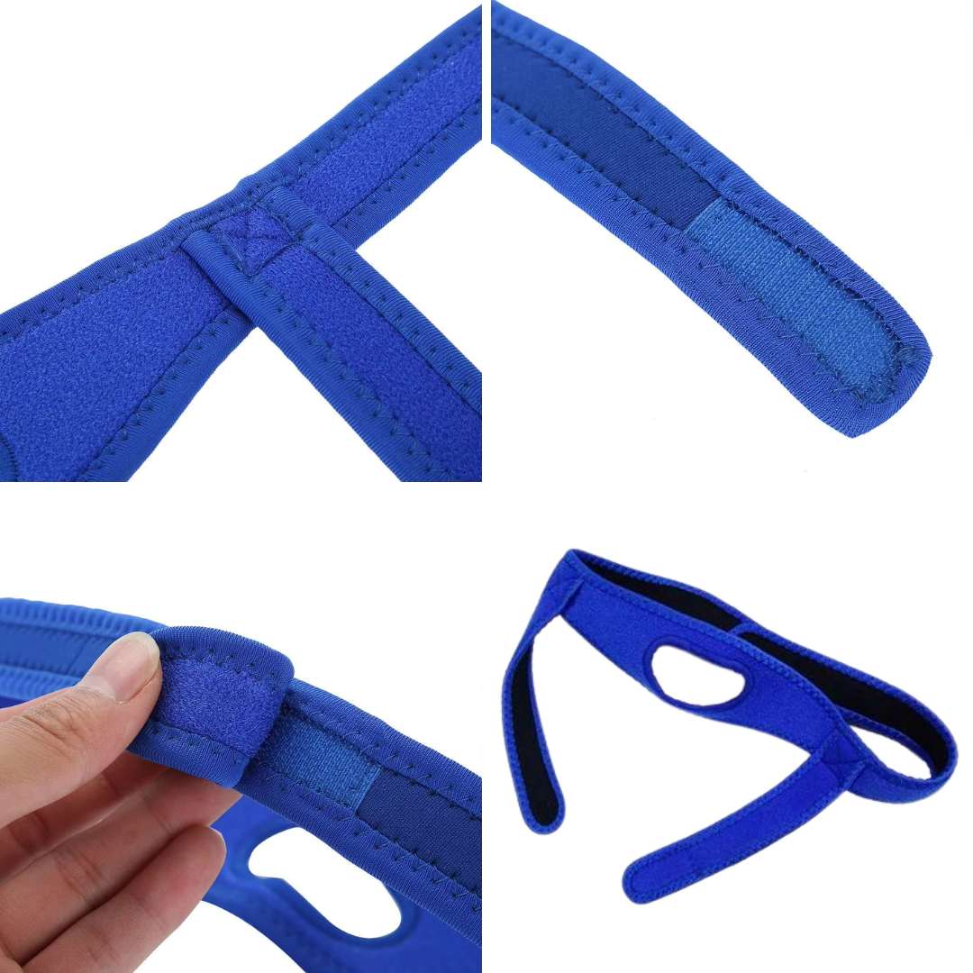 SleepSound Full Head Chin Strap for Snoring Relief & Sleep Apnea Support - Comfortable Nighttime Use for Better Sleep Quality