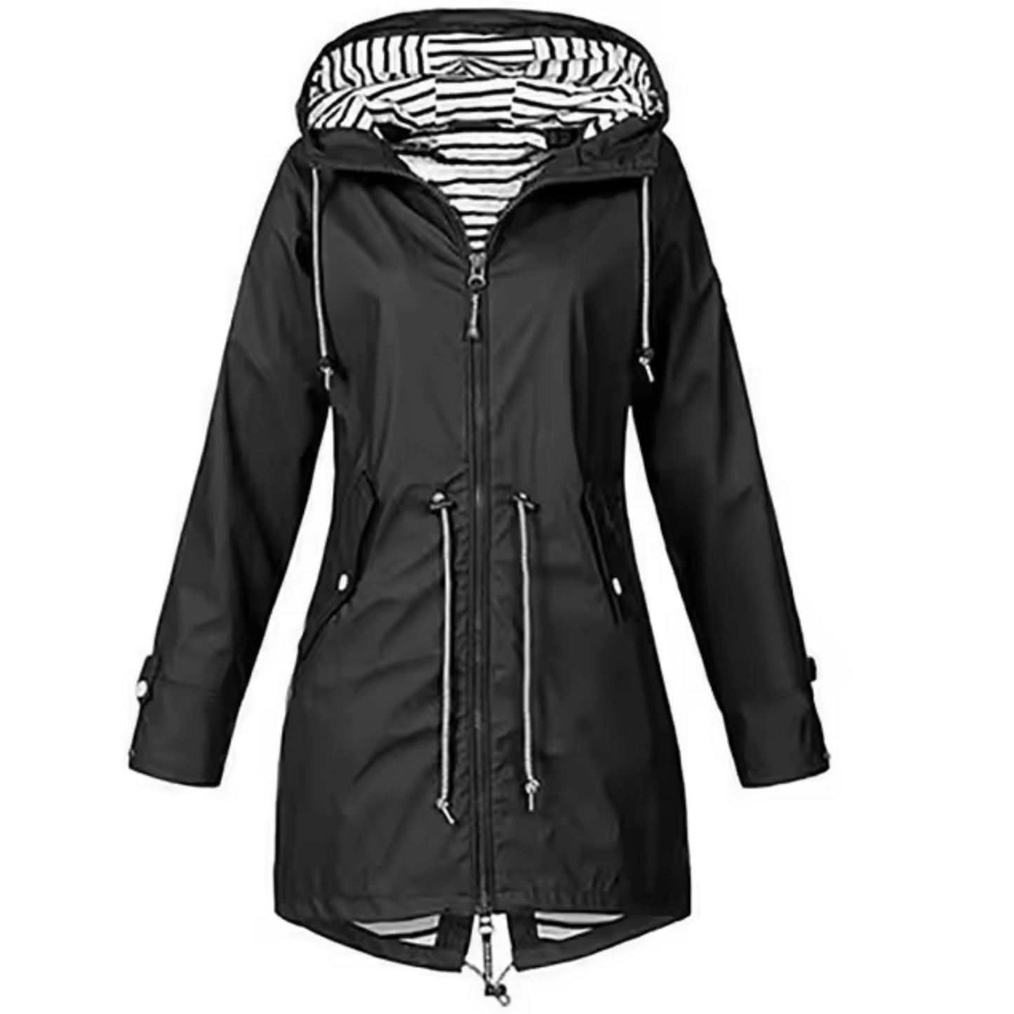 Aqua Shield™ | Waterproof Hooded Coat | Lightweight, Breathable Fabric & Adjustable Drawstring