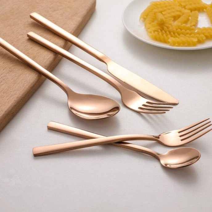 Gold Cutlery Set – Elegant and Modern Utensil Set | Stylish and Durable Cutlery for Home and Special Events