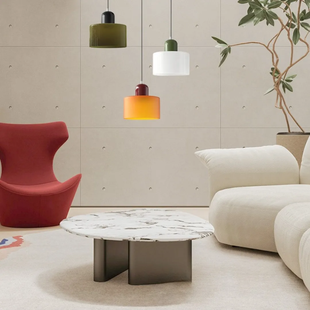 Modern Cylindrical Pendant Light Fixture - Minimalist Design for Kitchen & Dining Spaces