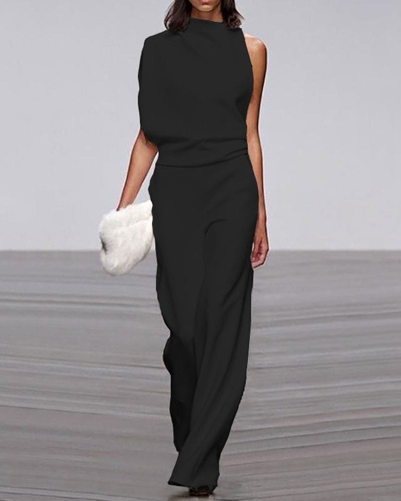 ChicVibe™ | Women's Sleeveless Jumpsuit | Lightweight Fabric, Tailored Fit & Stylish Design