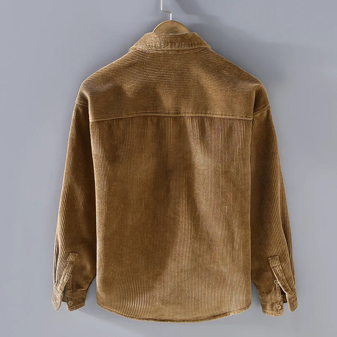 Fleece Haven™ | Men's Long-Sleeve Shirt | Cord-Fleece Lining, Warm & Comfortable for Fall