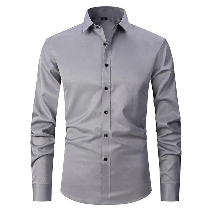 Dressy Max™ | Men's Wrinkle-Free Stretch Dress Shirt | Soft Cotton Blend, Tailored Fit & Moisture-Wicking Technology