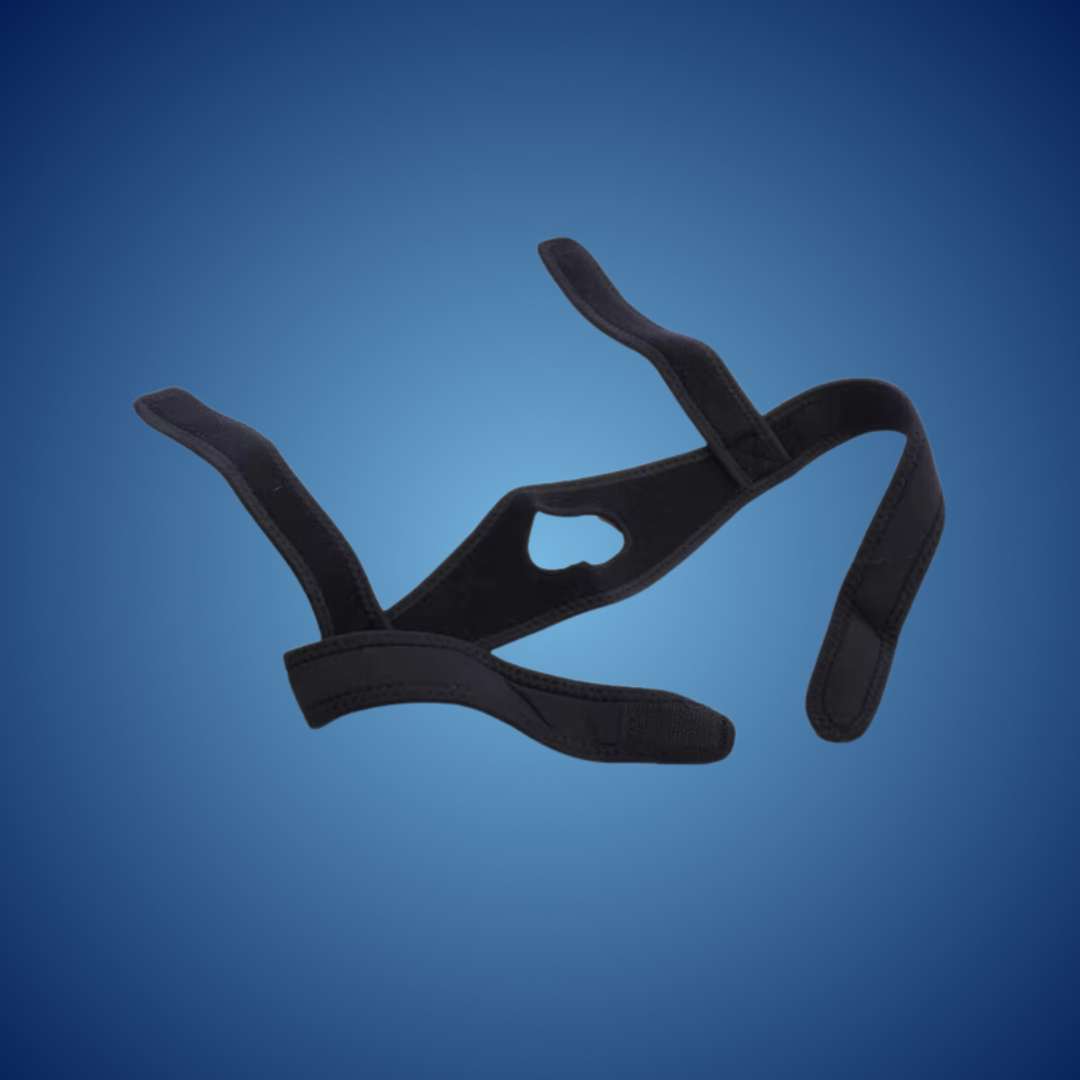 SleepSound Full Head Chin Strap for Snoring Relief & Sleep Apnea Support - Comfortable Nighttime Use for Better Sleep Quality