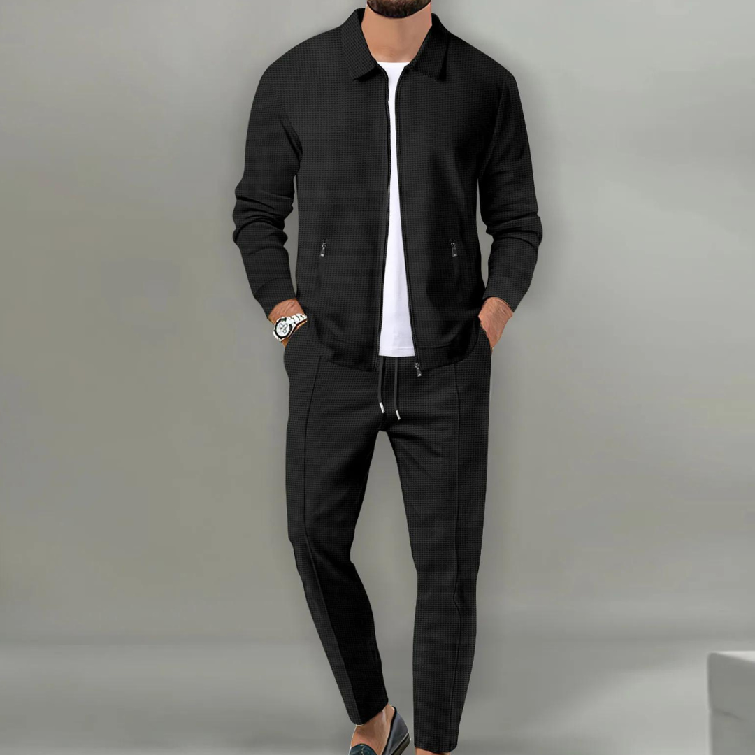 Zip-Up Max™ | Men's Two-Piece Set | Jacket & Pants, Lightweight Fabric, Casual Fit