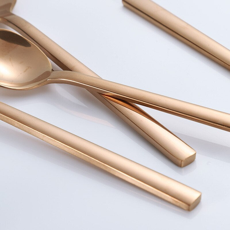 Gold Cutlery Set – Elegant and Modern Utensil Set | Stylish and Durable Cutlery for Home and Special Events