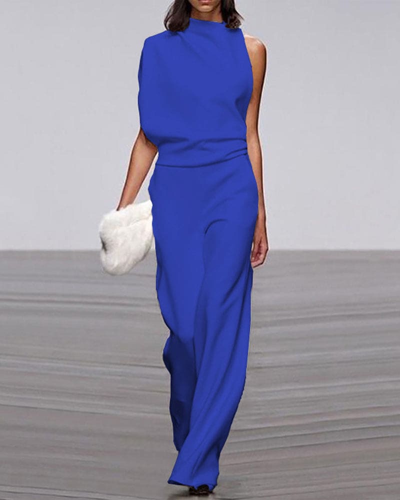 ChicVibe™ | Women's Sleeveless Jumpsuit | Lightweight Fabric, Tailored Fit & Stylish Design
