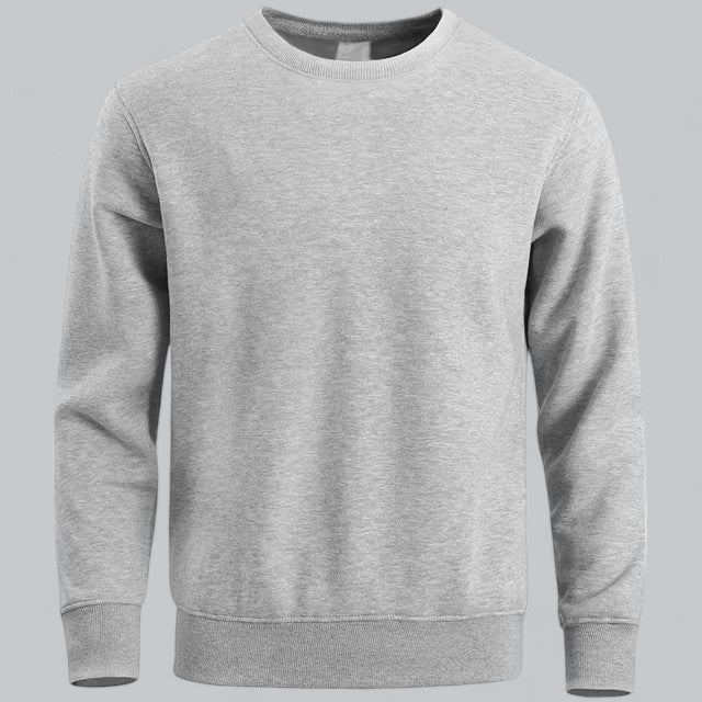 Men's Essential Crew Neck Sweatshirt | Soft Cotton Blend, Casual Fit, Durable & Comfortable for Everyday Wear
